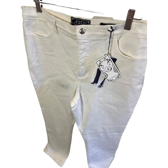 Not Your Daughters Jeans NWT White Premium Denim Jeans Sz 14 - Picture 3 of 11